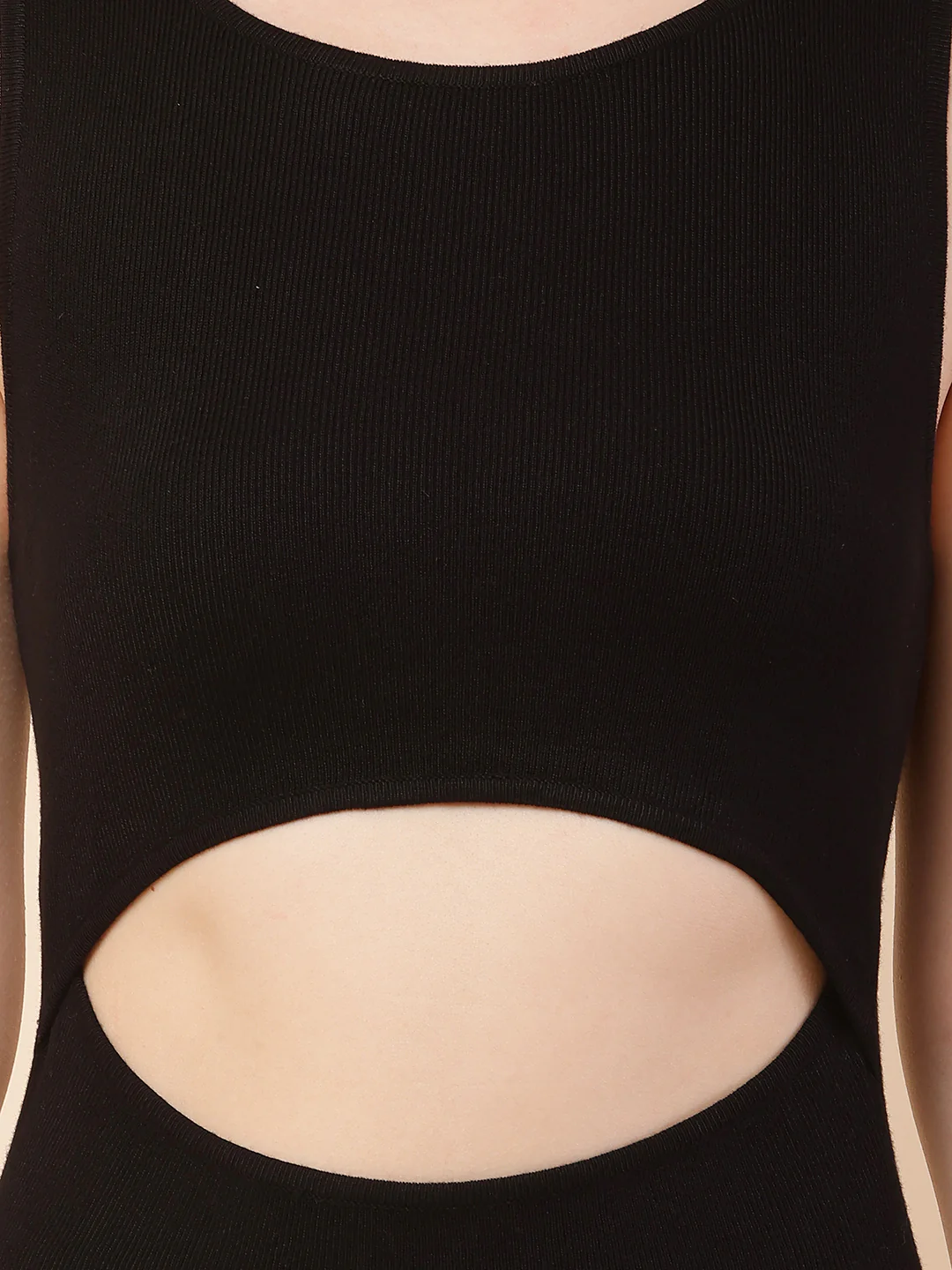 Women Black Sleeveless Bodycon Dress - Image 5