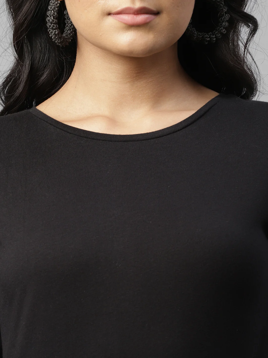 Women Black Slit Top - Image 6