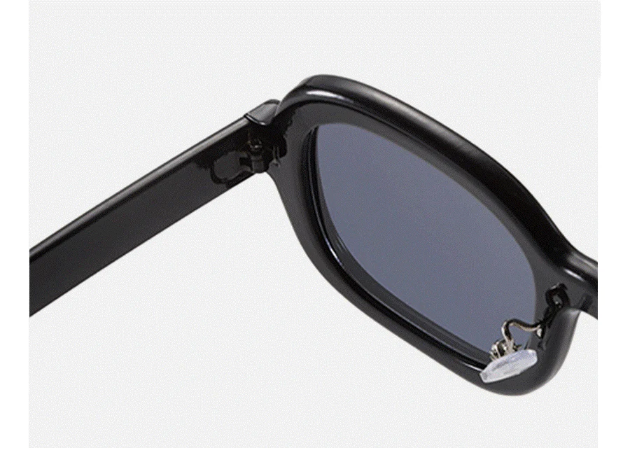 Women Black Smoke Square Sunglasses - Image 2