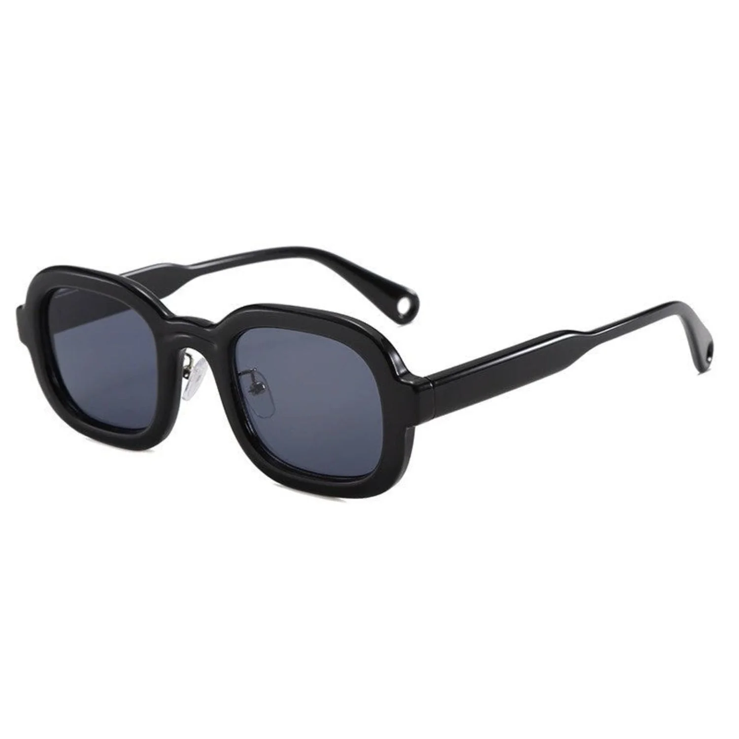 Women Black Smoke Square Sunglasses - Image 4