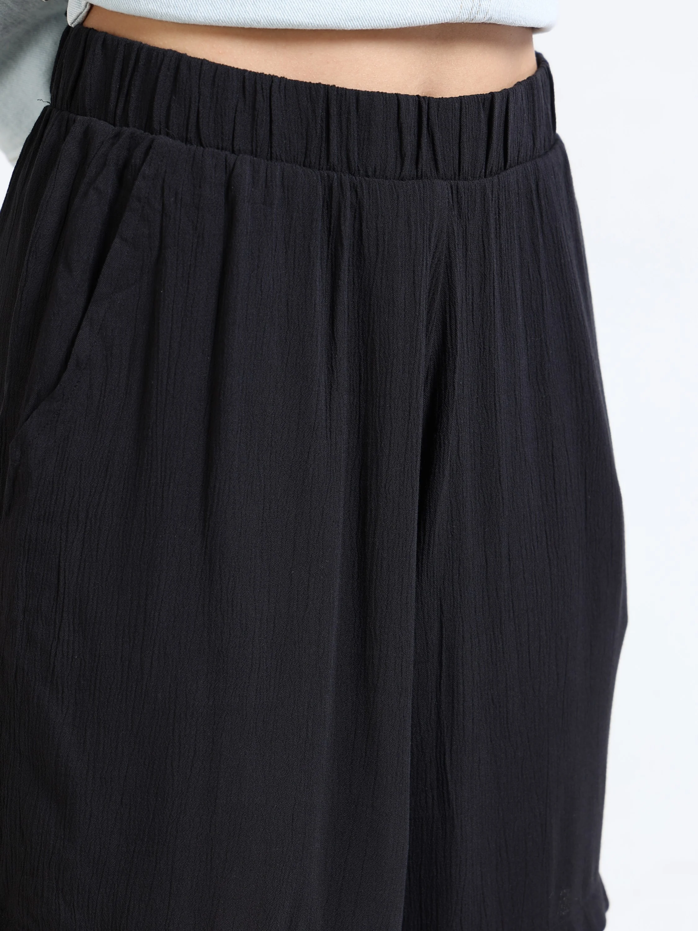 Women Black Comfort Shorts - Image 4