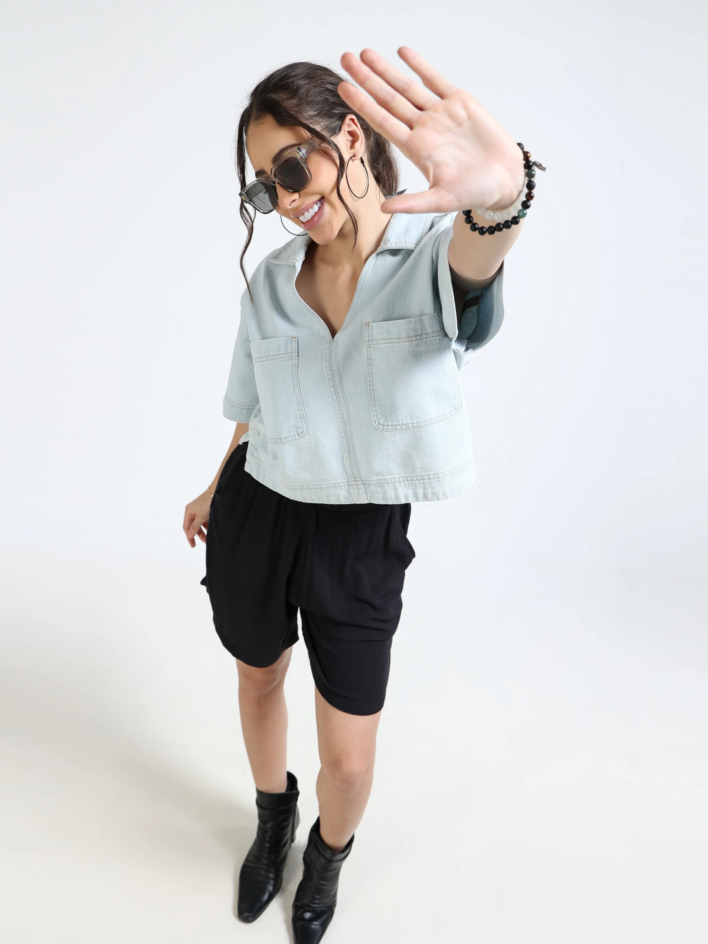 Women Black Comfort Shorts - Image 5