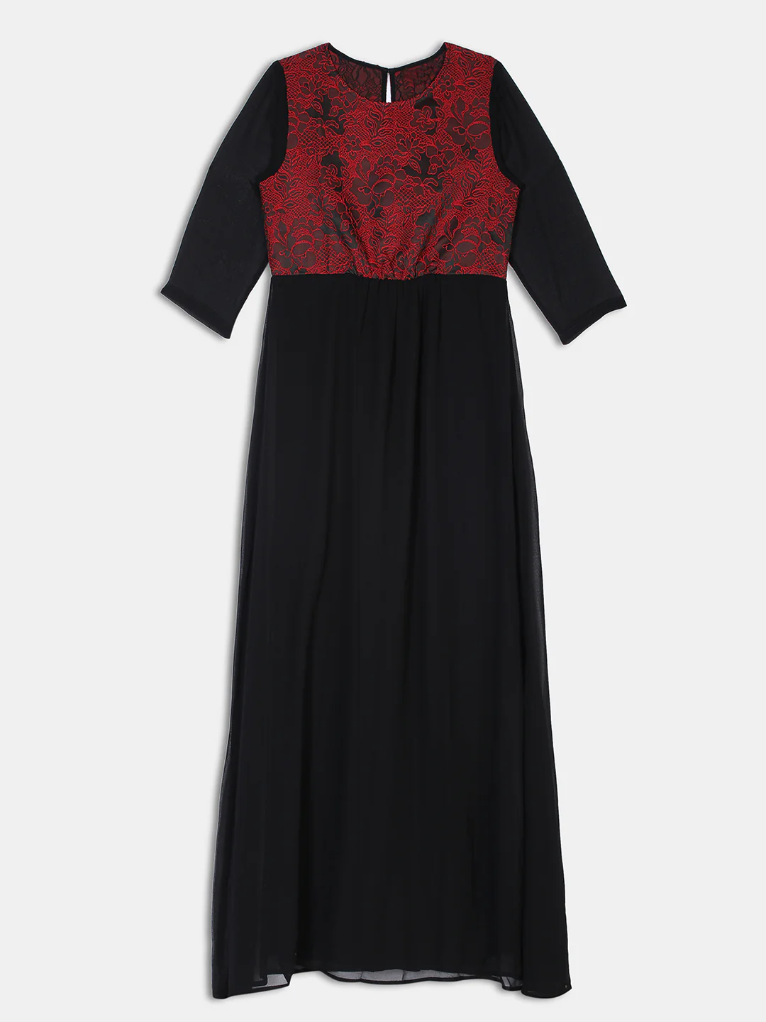 Women Black Maxi Festive Dress - Image 7