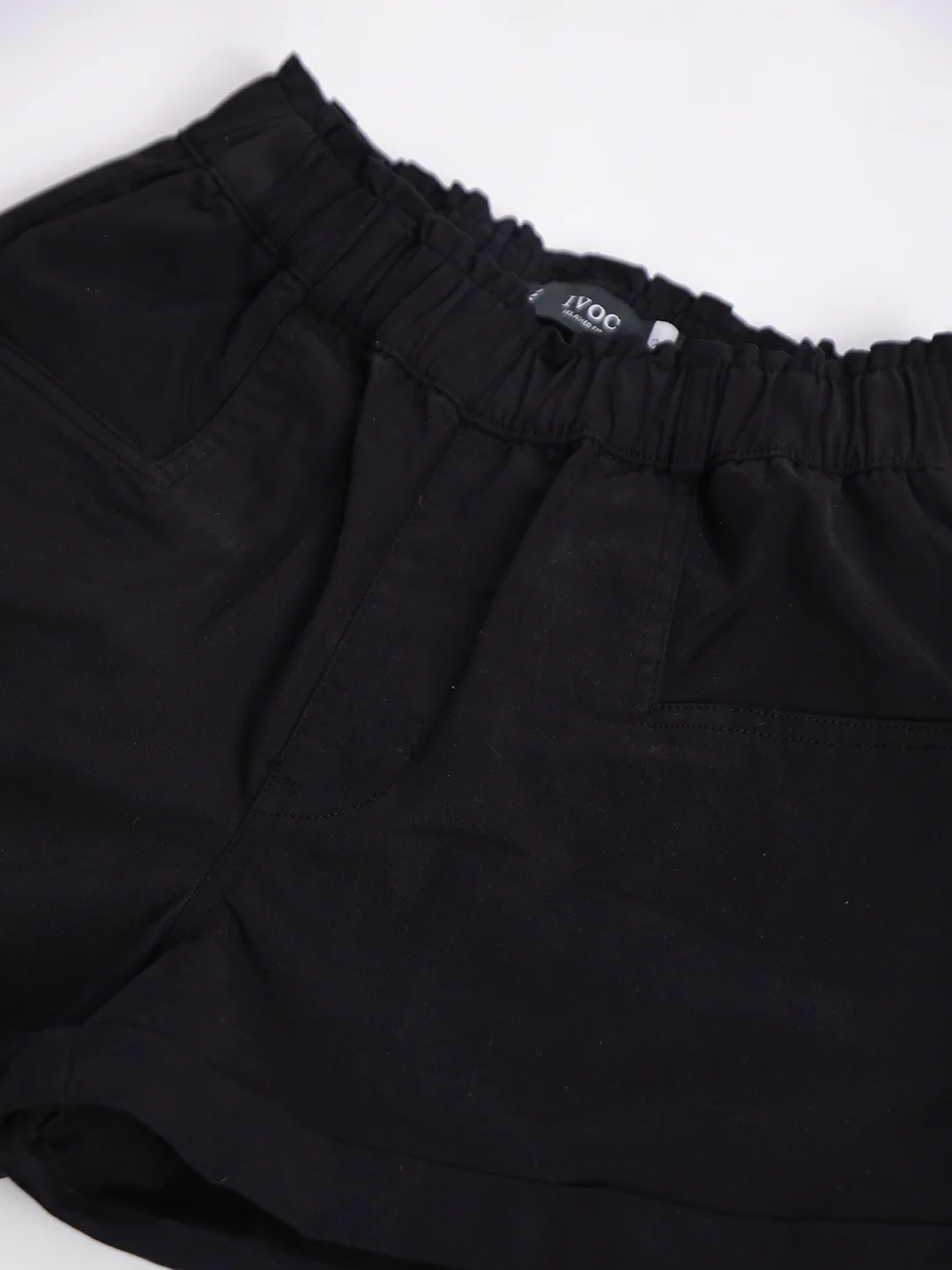 Women Black Stretchable Casual Shorts - Image 6