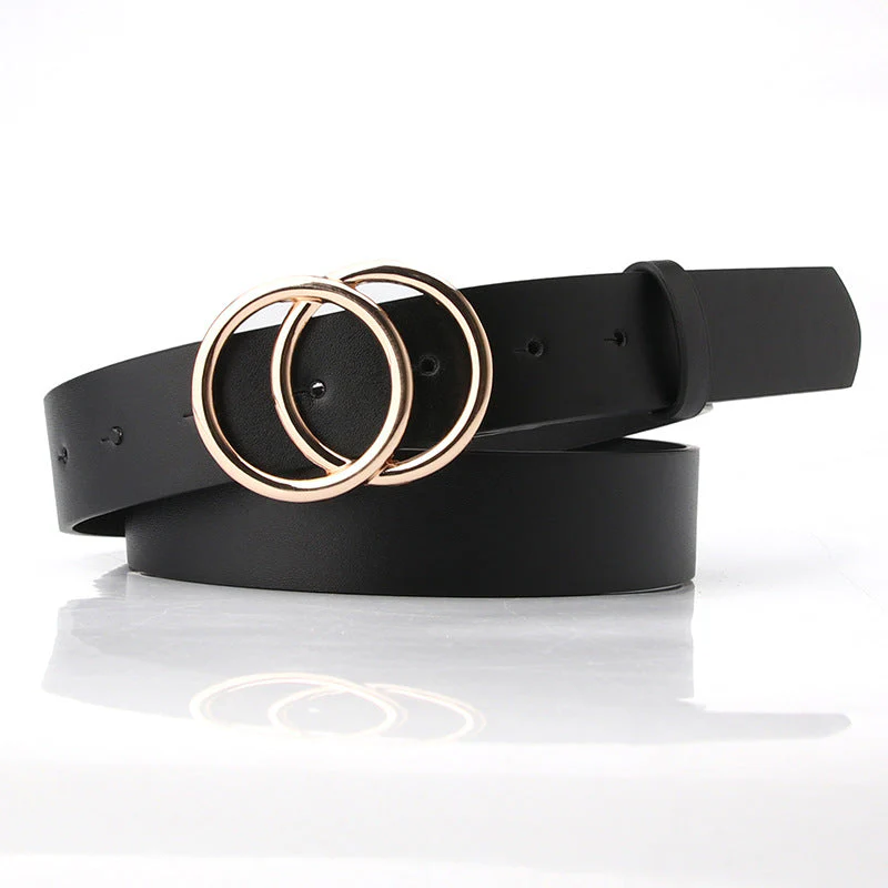 Women Black Trendy Style Belt