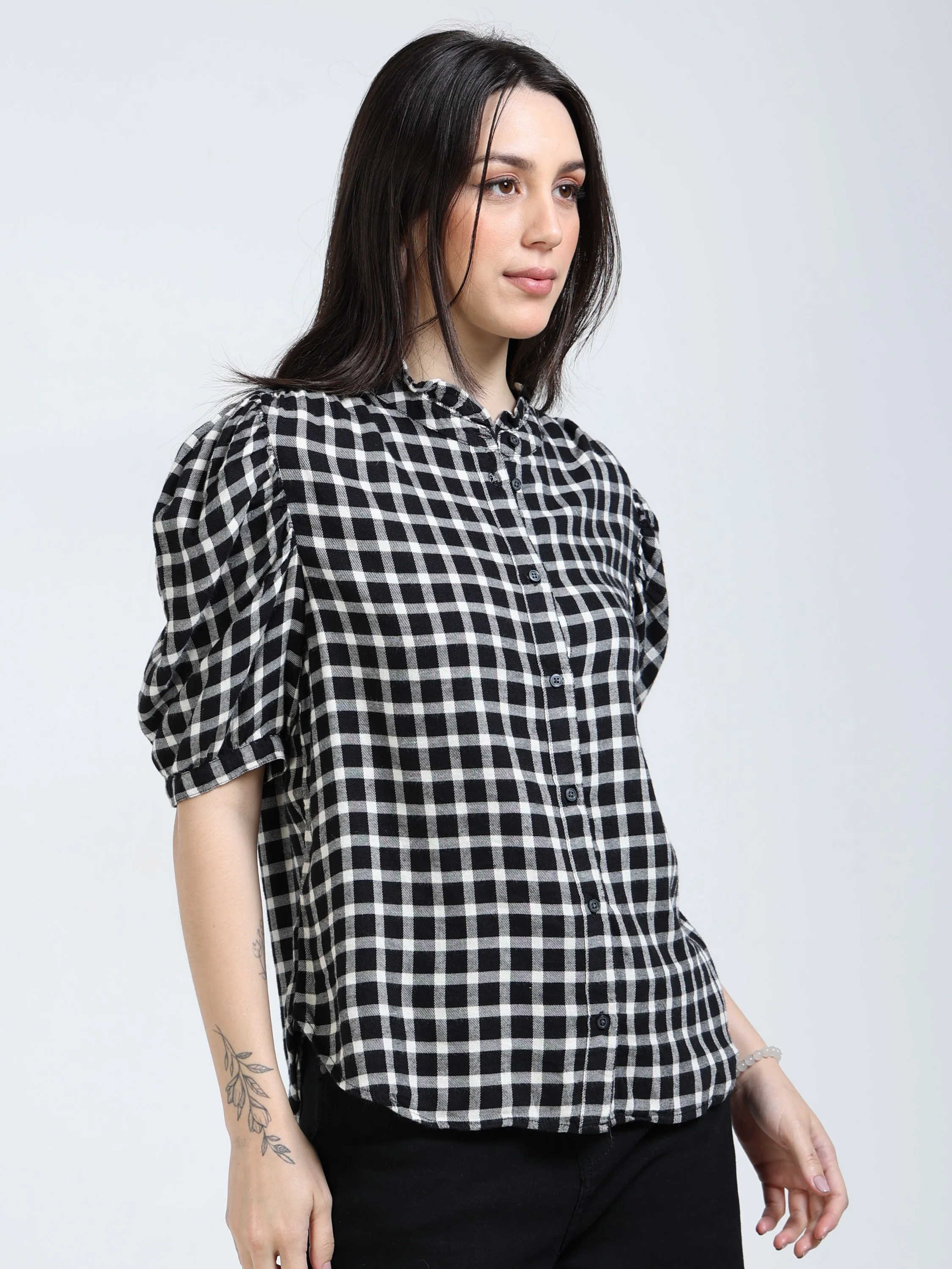 Women Soft Cotton Brushed Shirt - Image 5