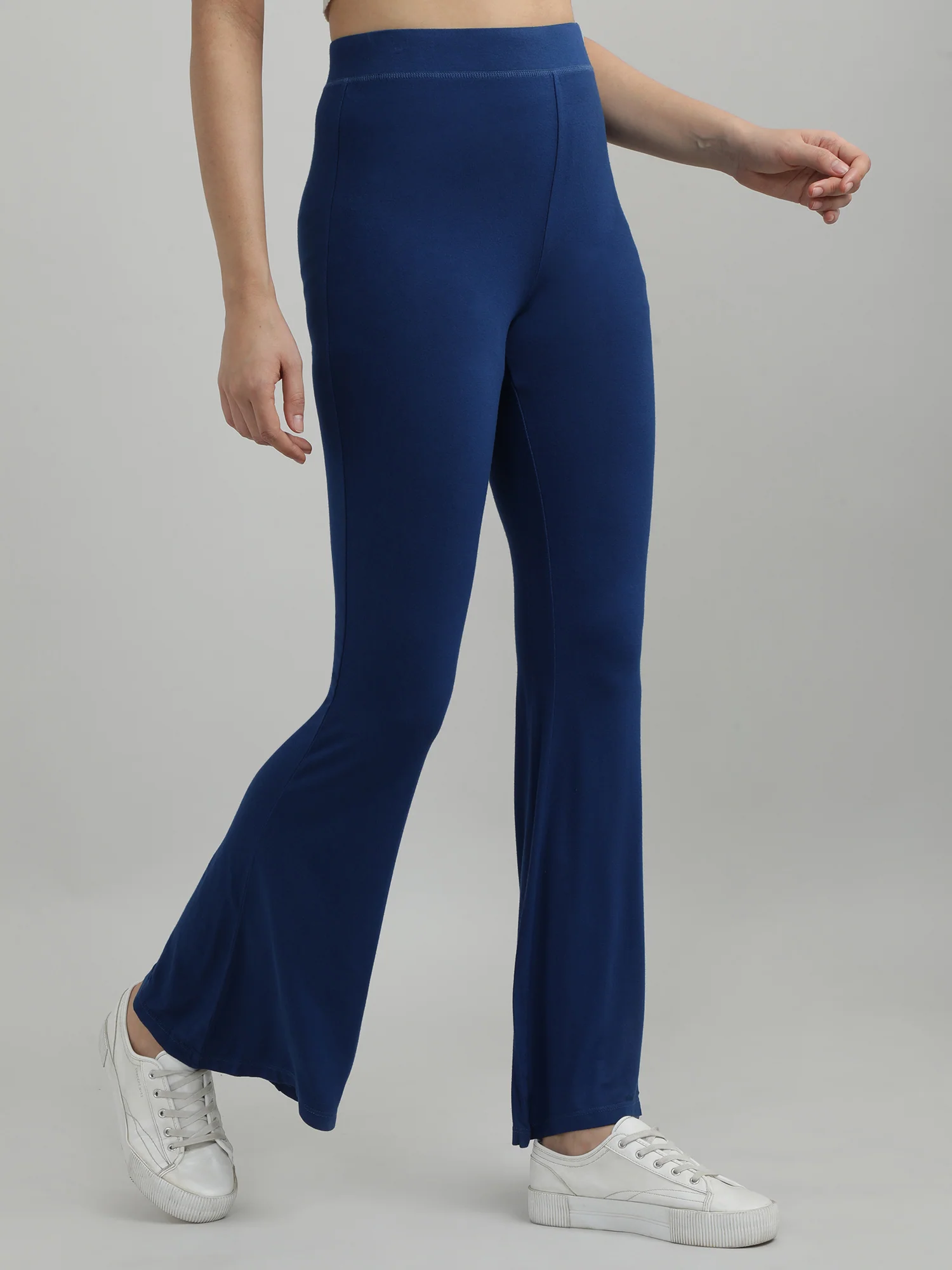 Women Blue Ankle Length Lounge Pants - Image 4