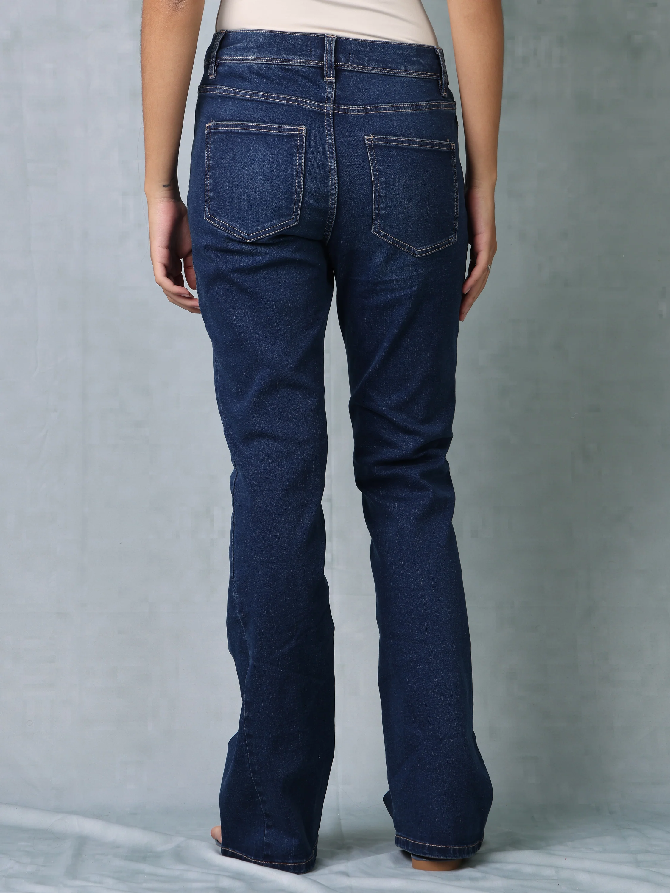 Women Blue Bootcut Jeans - Image 5