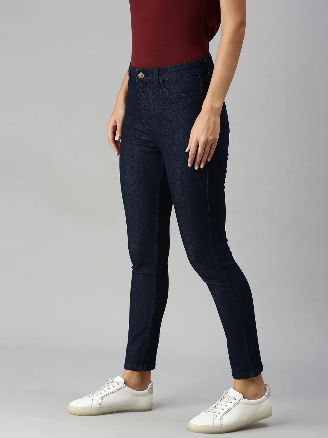 Women Blue Casual Jegging - Image 3