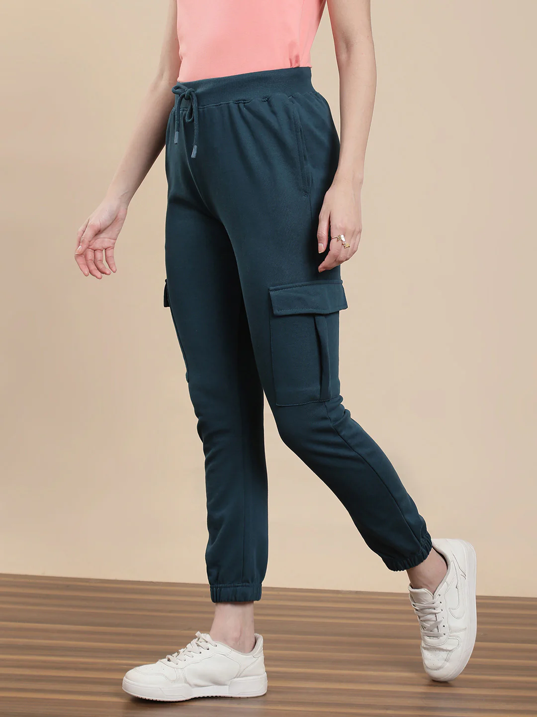 Women Blue Casual Jogger - Image 4