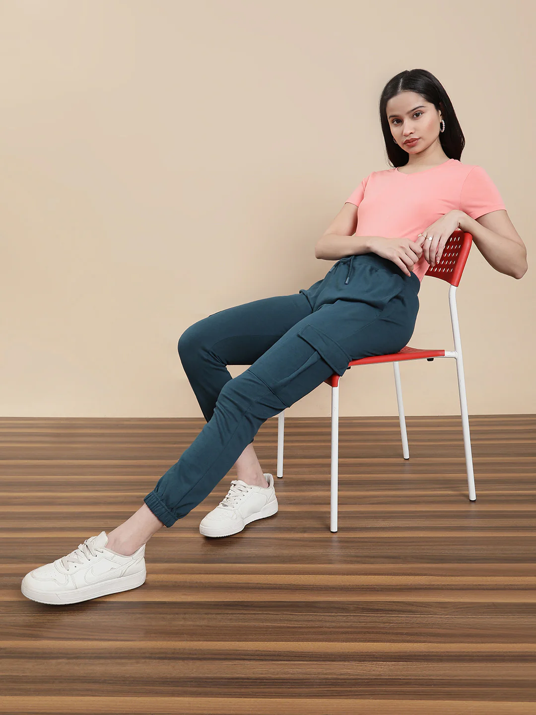 Women Blue Casual Jogger - Image 5