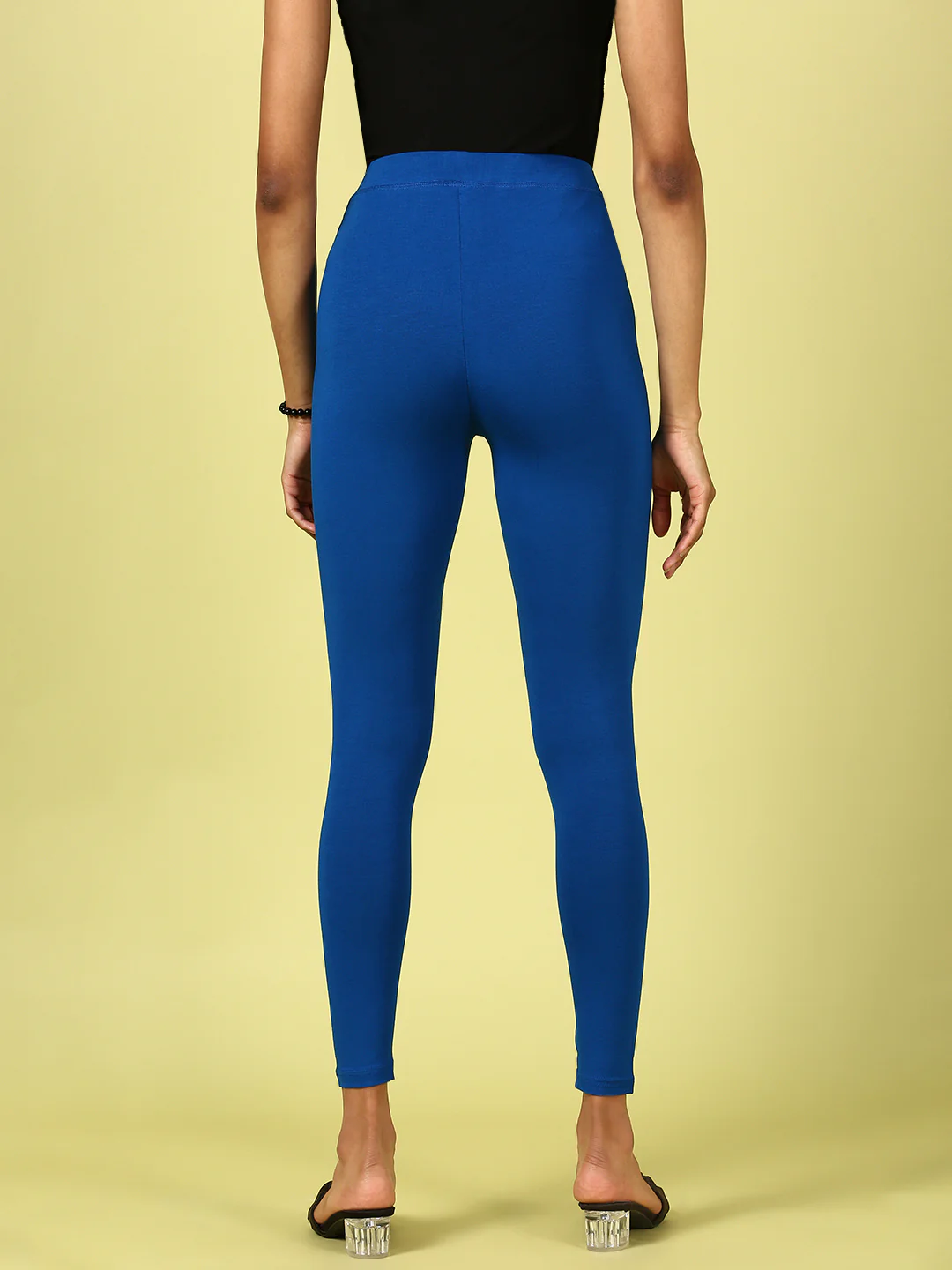 Women Blue Casual Leggings - Image 4