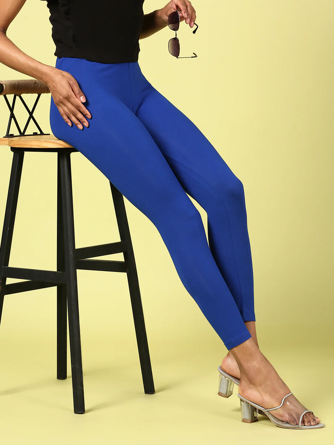 Women Blue Casual Leggings - Image 2