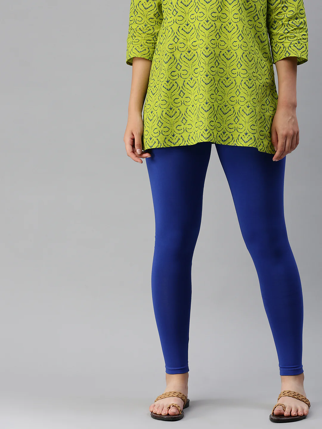 Women Blue Casual Leggings - Image 2