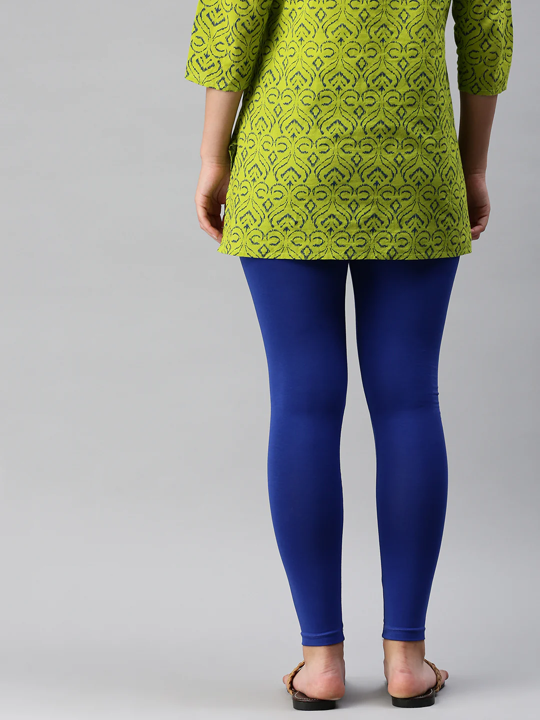 Women Blue Casual Leggings - Image 4