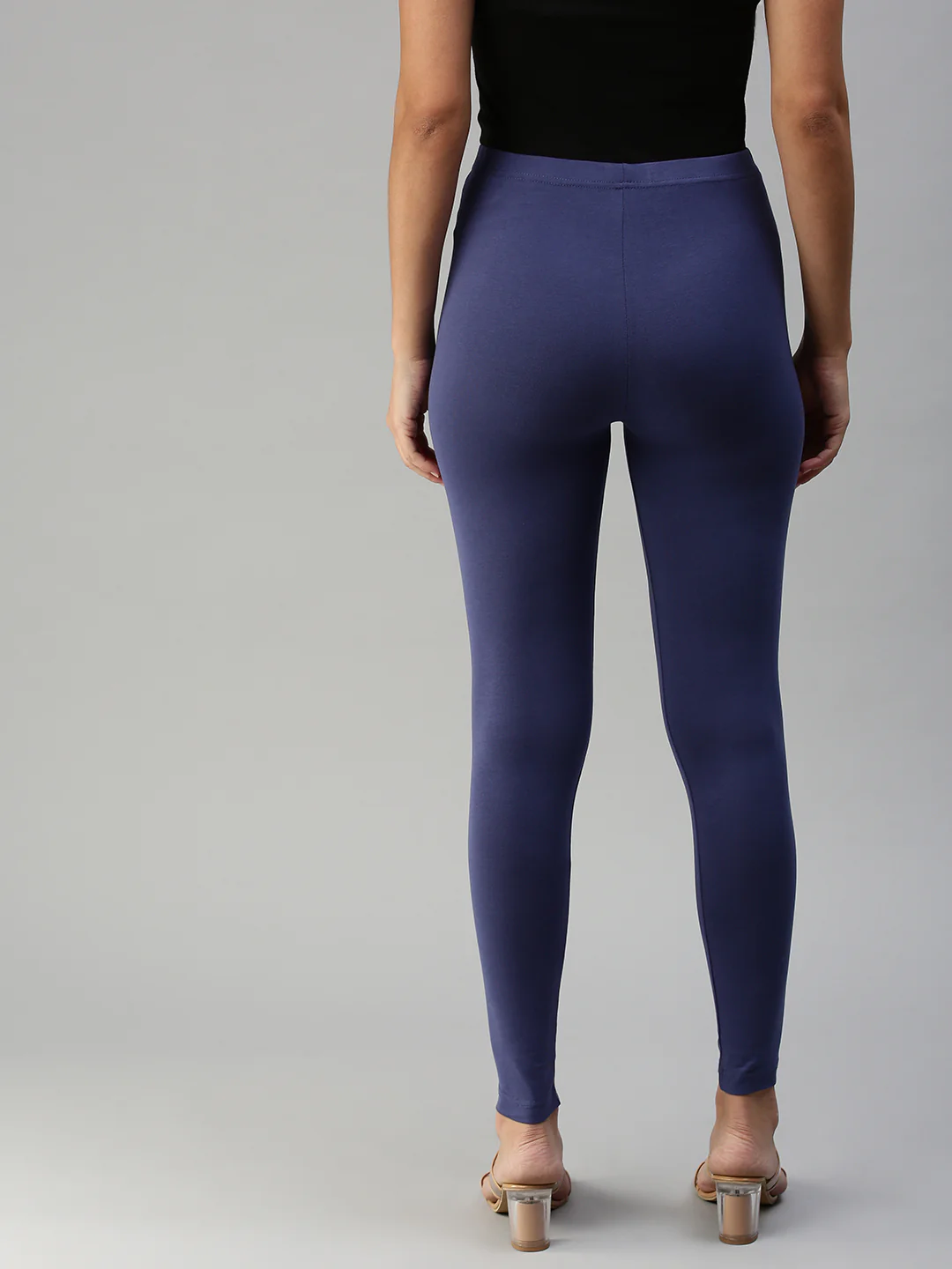 Women Blue Casual Leggings - Image 3