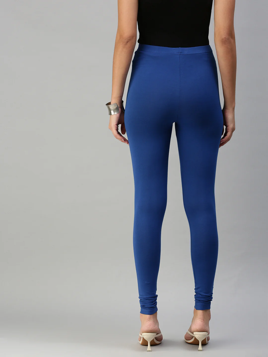 Women Blue Casual Leggings - Image 4