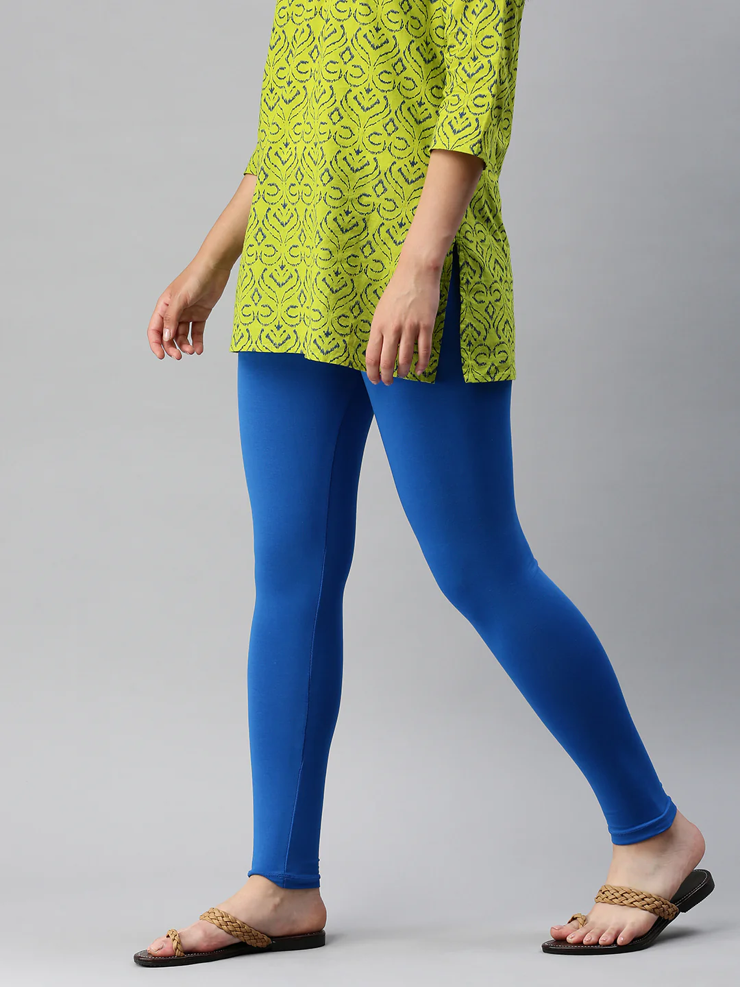 Women Blue Casual Leggings - Image 2