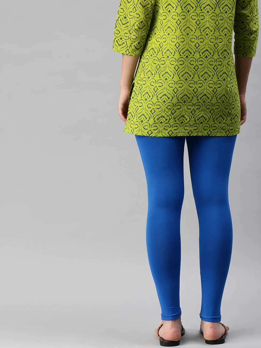 Women Blue Casual Leggings - Image 3