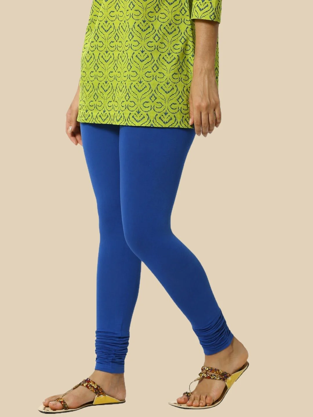Women Blue Casual Leggings - Image 2