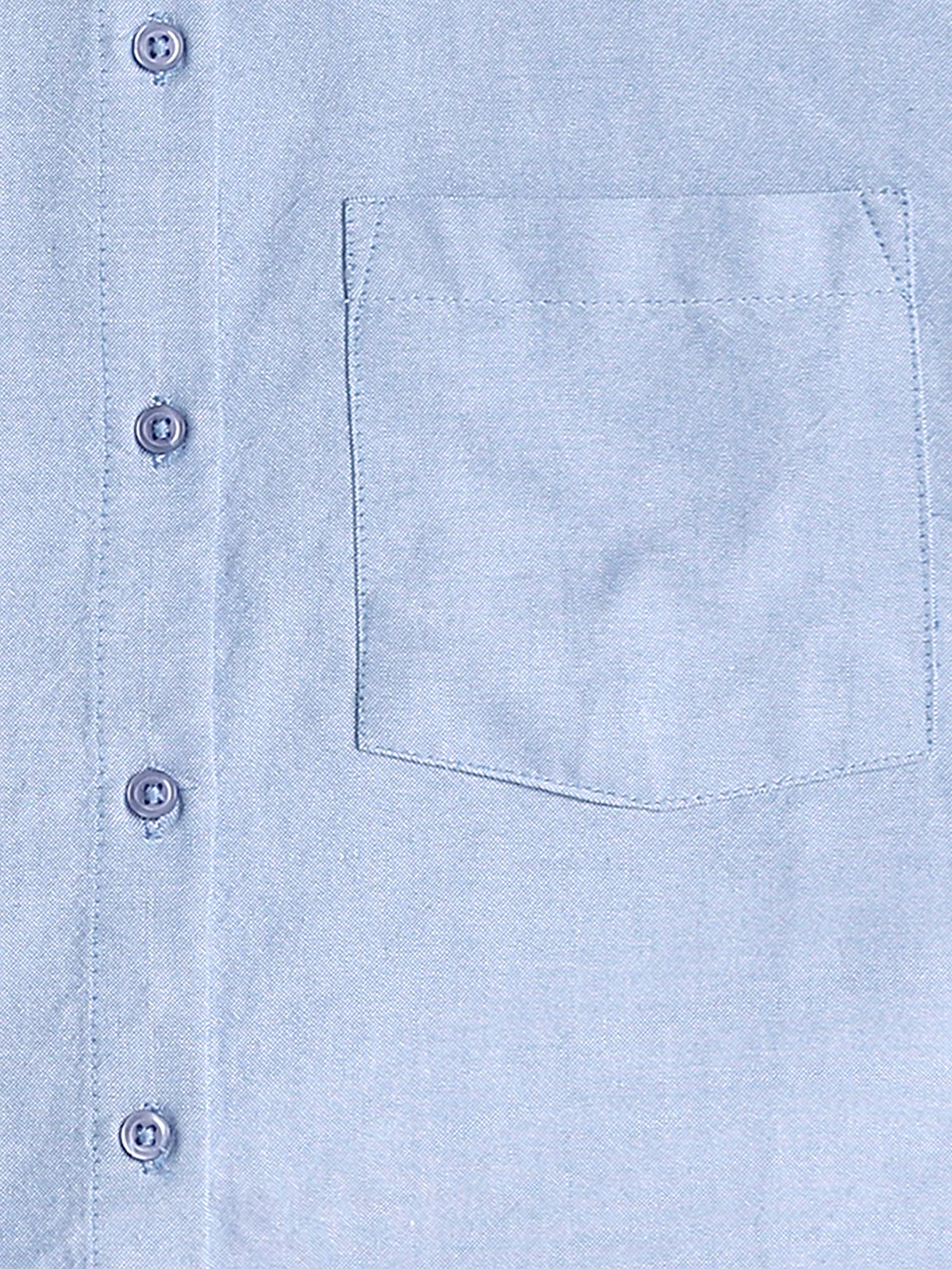 Women Light Blue Cropped Shirt - Image 8