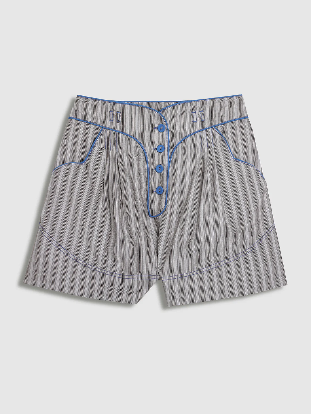 Women Blue Comfort Fit Shorts - Image 7