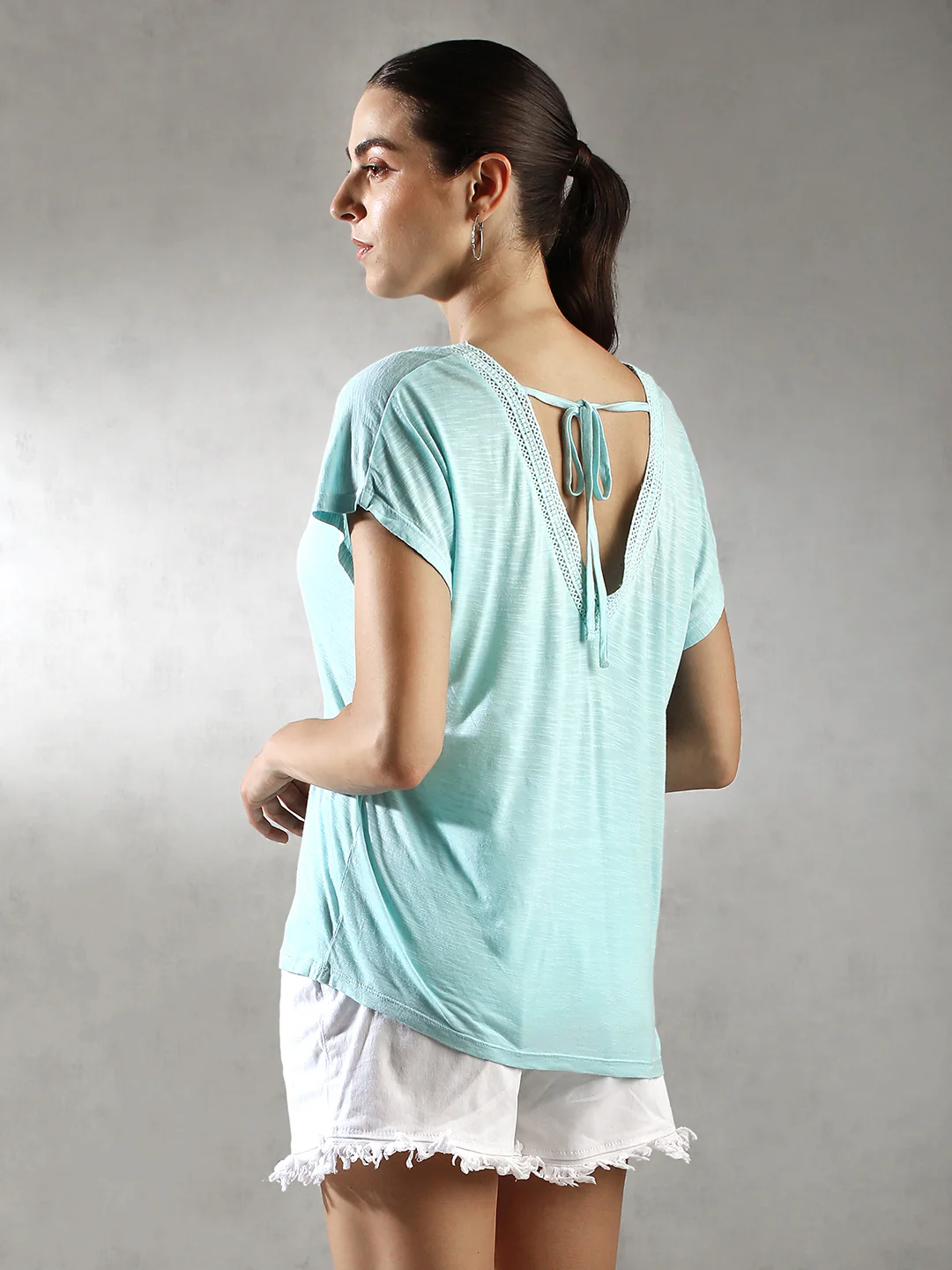 Women Blue Comfort Fit Casual Top - Image 4