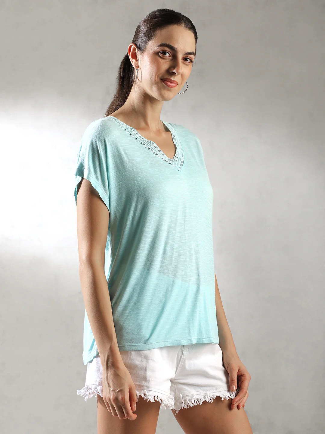 Women Blue Comfort Fit Casual Top - Image 6