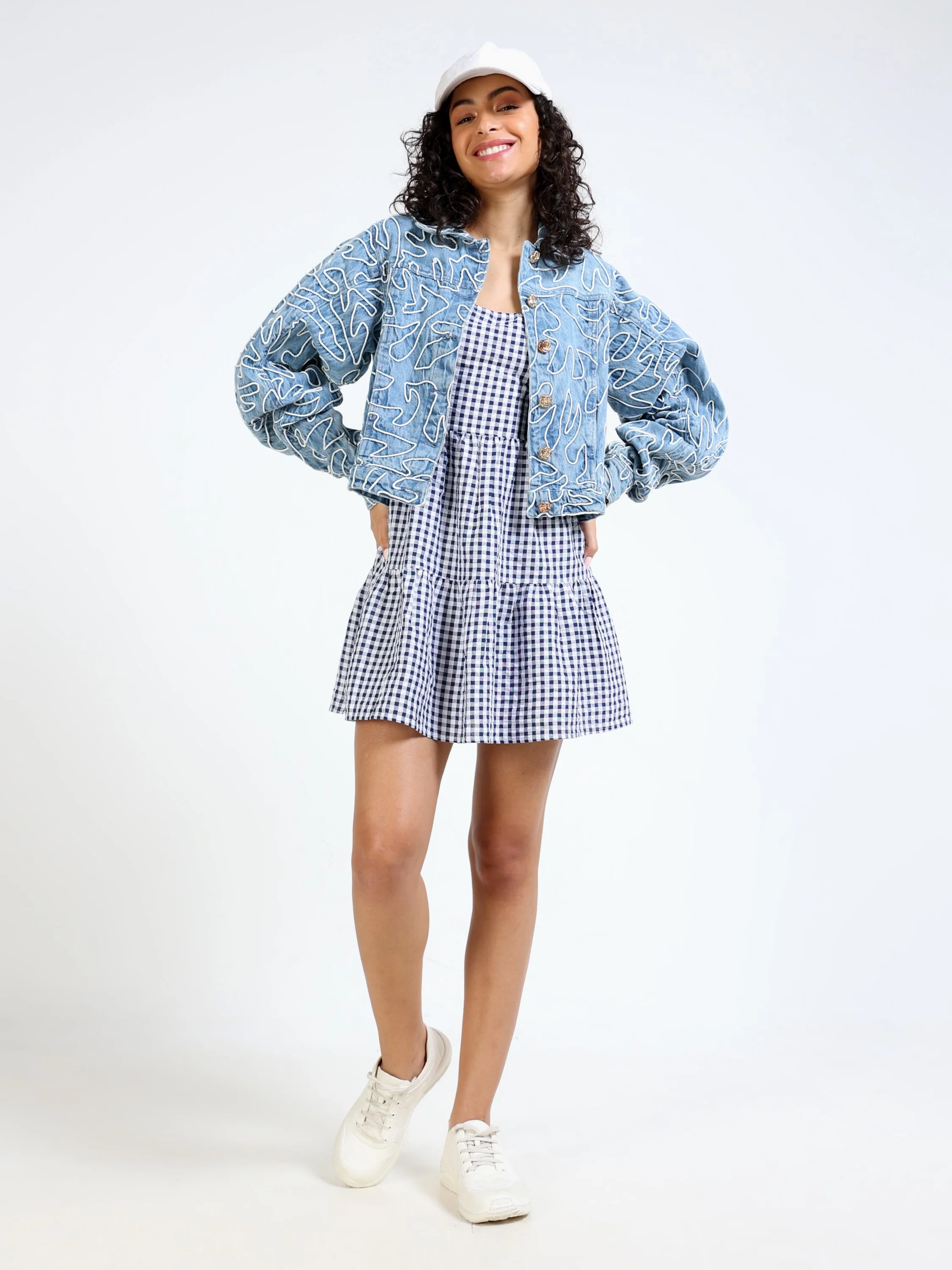 Women Embroidered Denim Jacket - Image 5