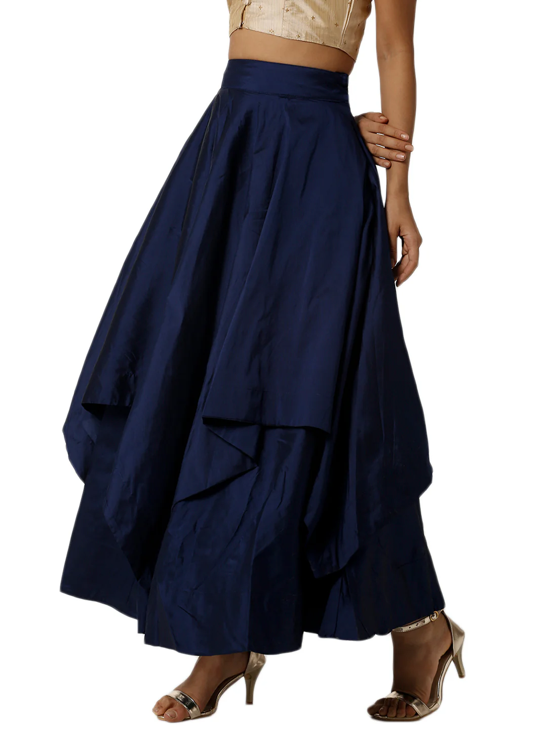 Women Blue Festive Skirt - Image 2