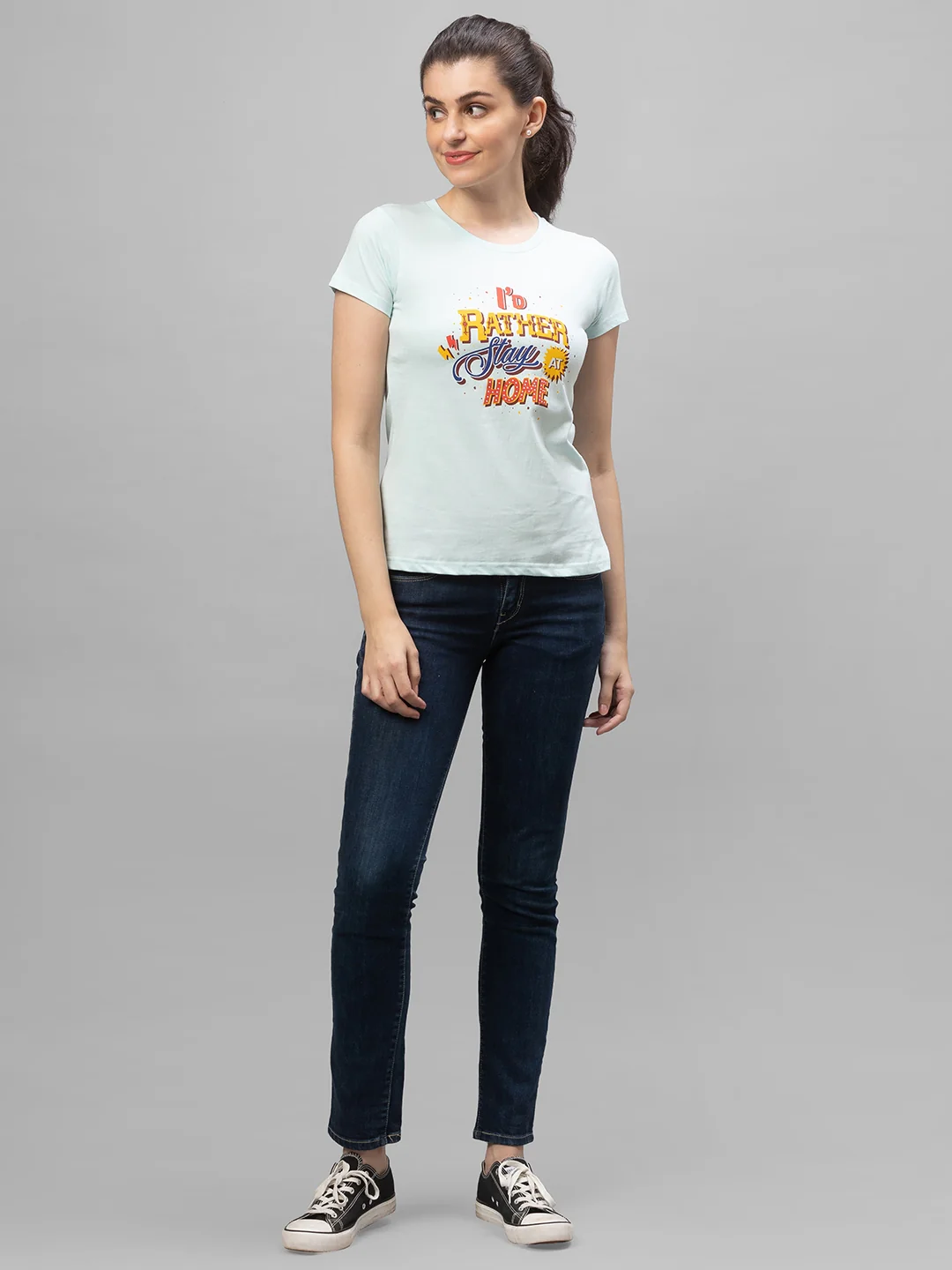 Women Stay Home Printed Tshirt - Image 2