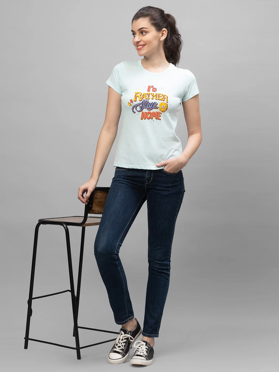 Women Stay Home Printed Tshirt - Image 4
