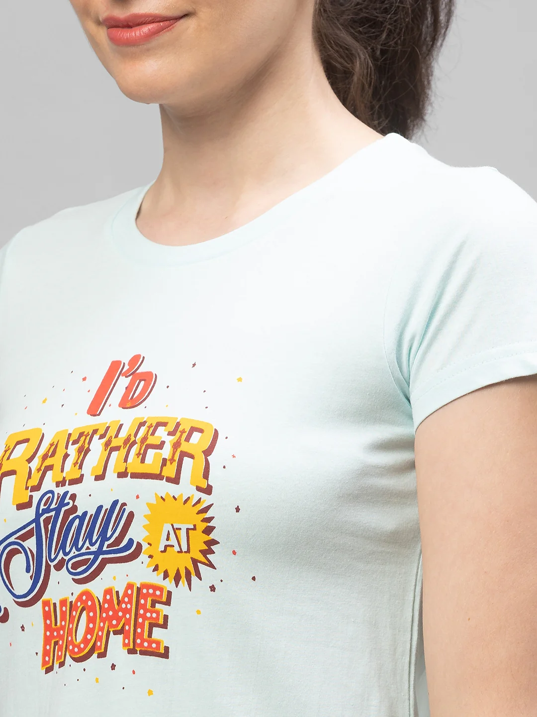Women Stay Home Printed Tshirt - Image 5