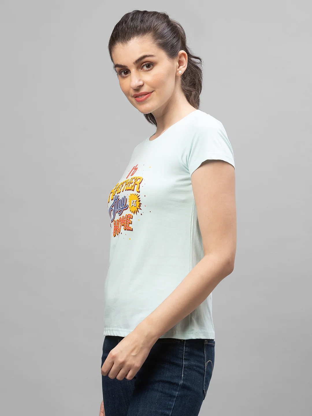 Women Stay Home Printed Tshirt - Image 6