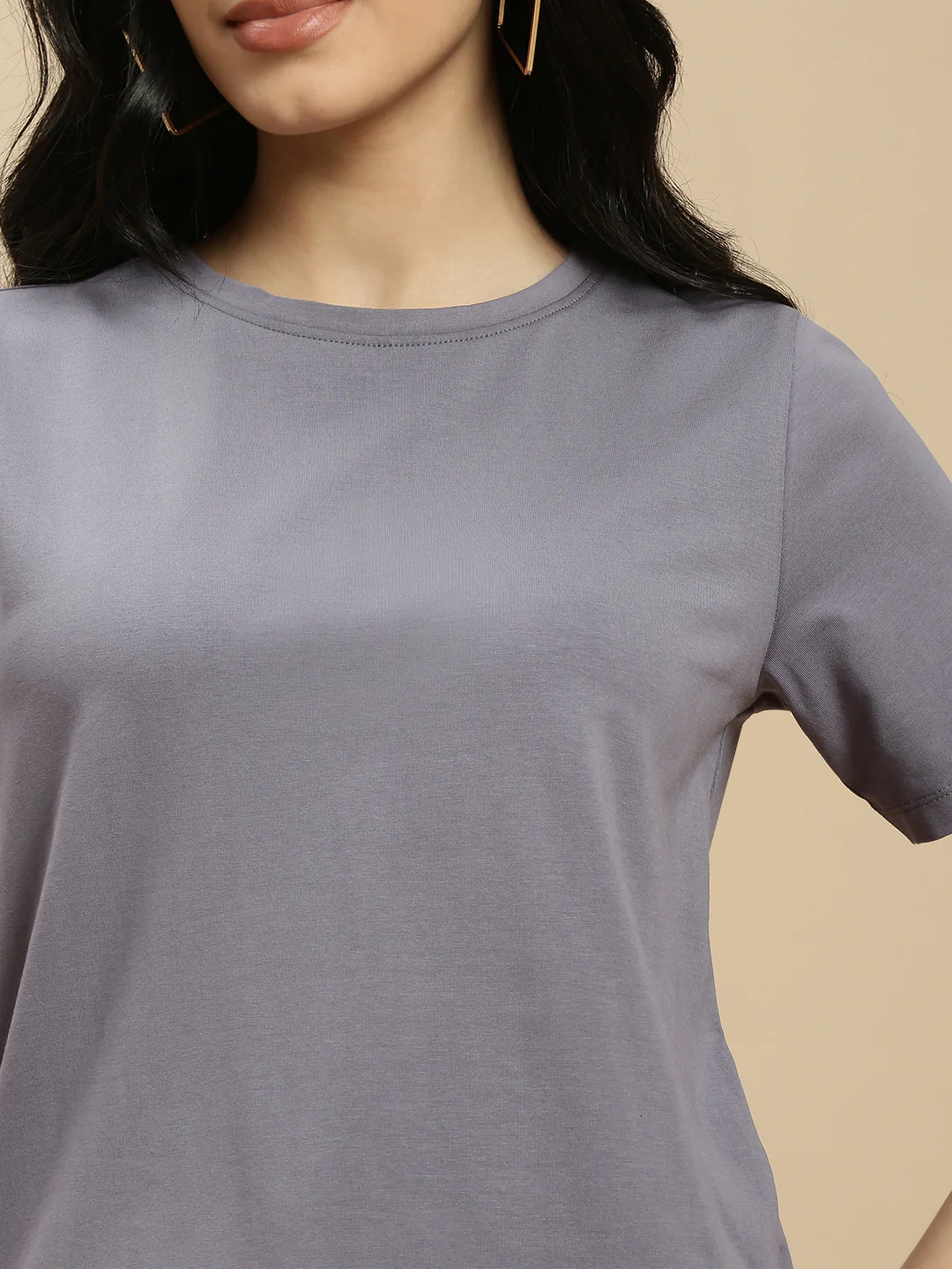 Women Blue Half Sleeve Top - Image 4