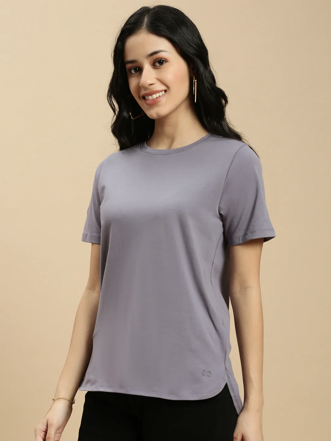 Women Blue Half Sleeve Top - Image 6