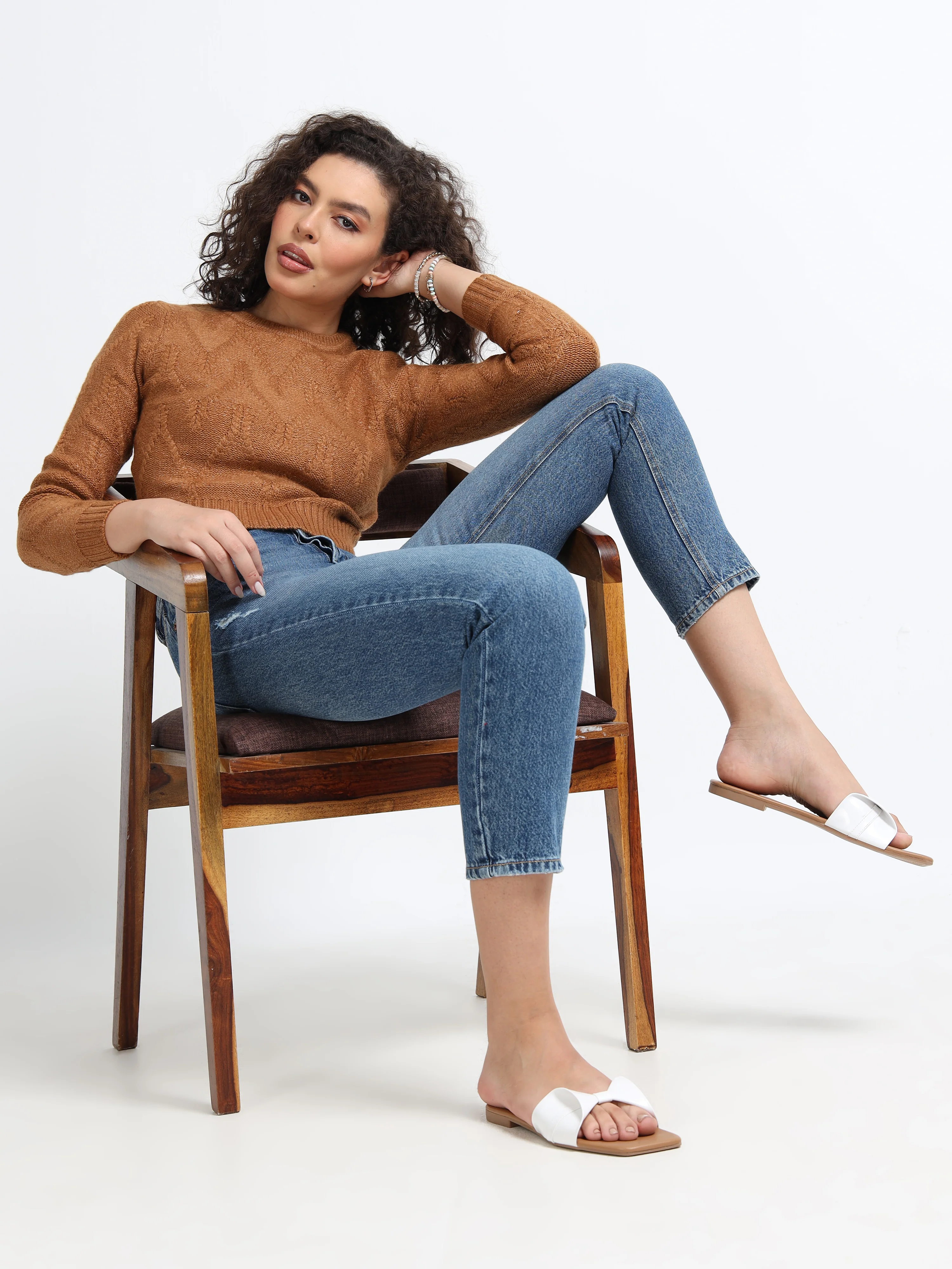 Women Blue Slim Fit Denims - Image 7