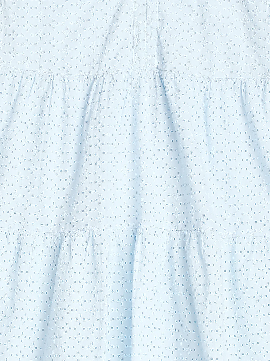Women Blue schiffli Dress - Image 8
