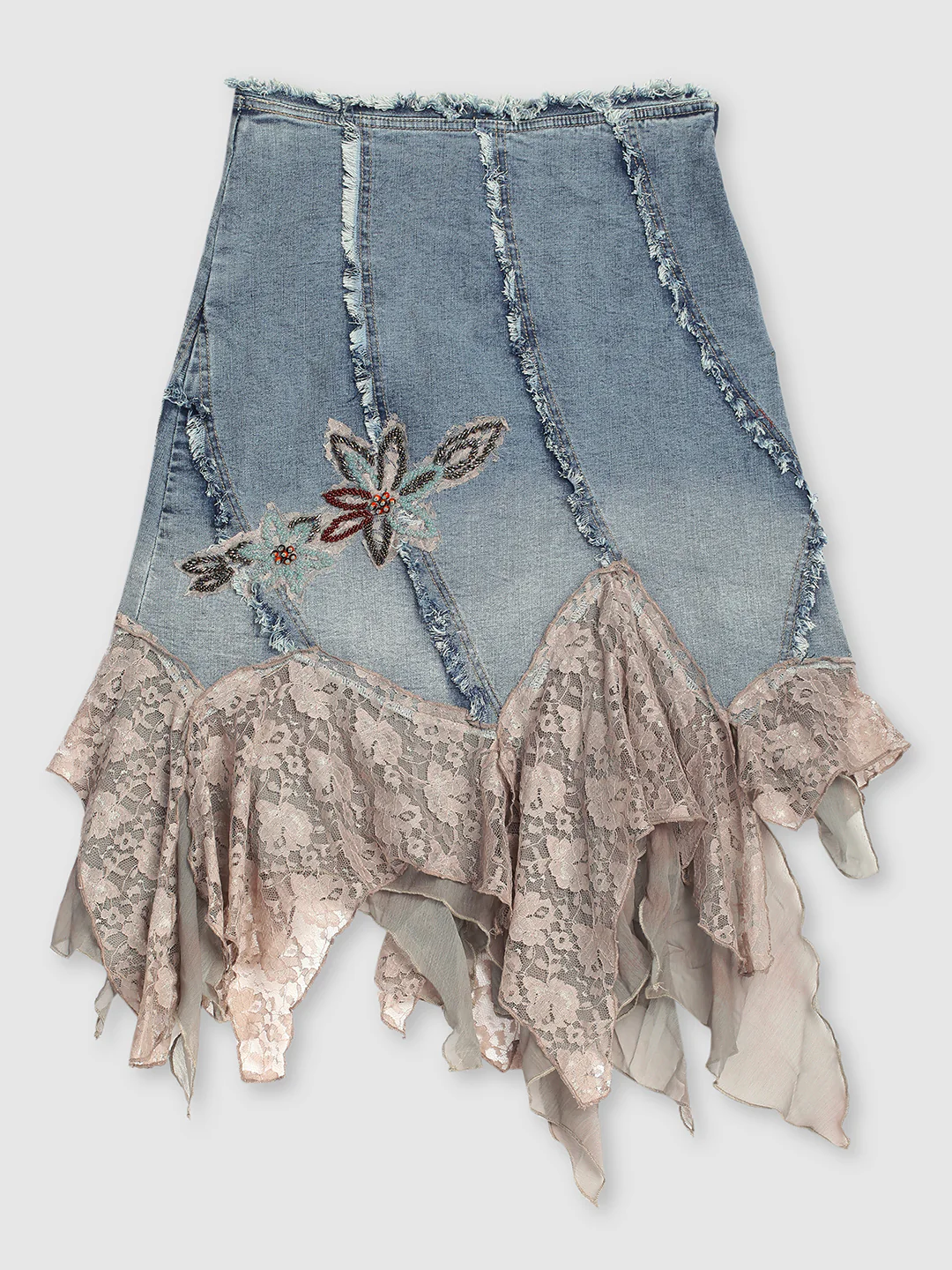 Women Chic Uptown Denim Skirt - Image 7