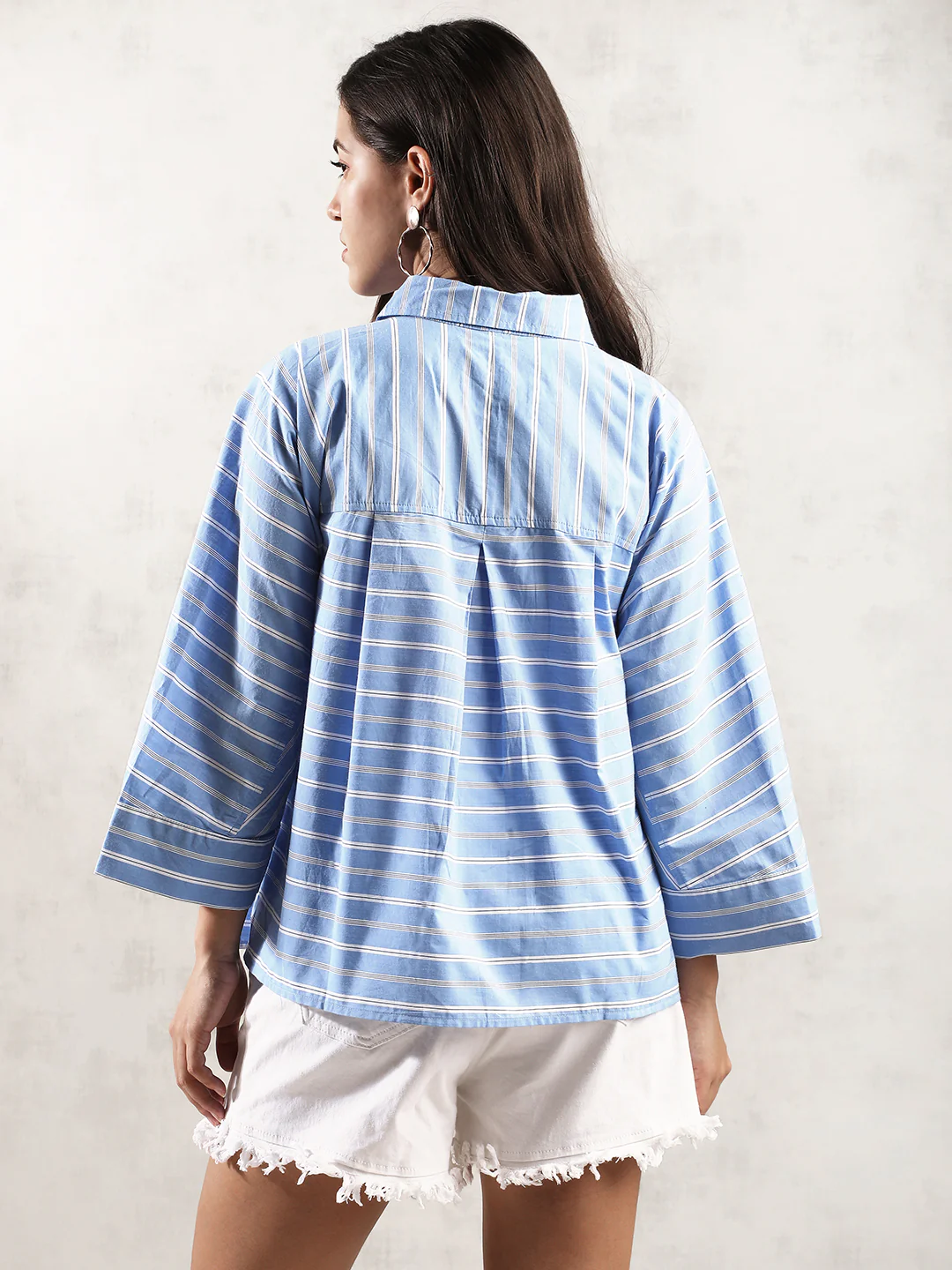 Women Blue Regular Fit Top - Image 4