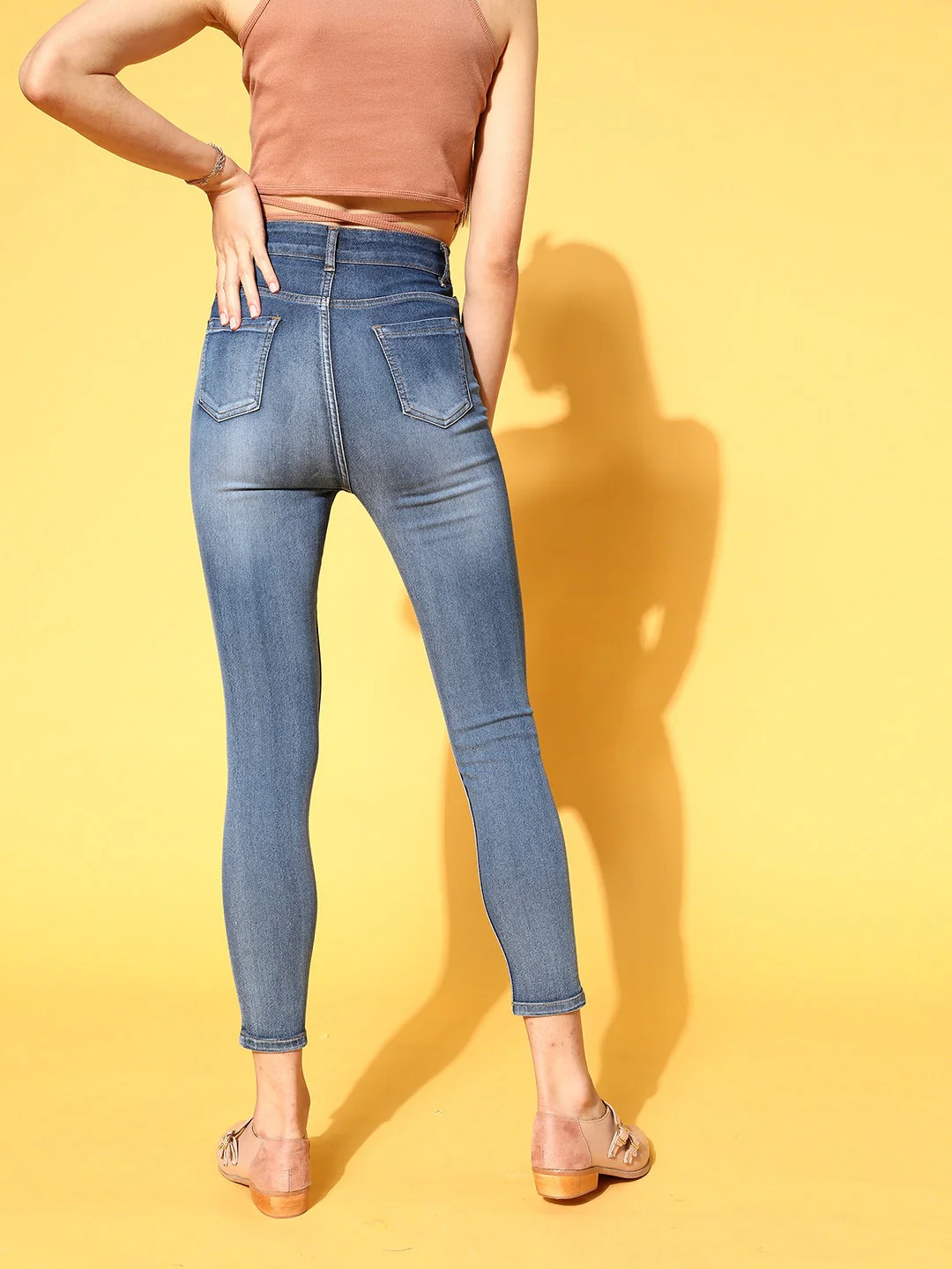 Women Blue Slim Fit Jeans - Image 5