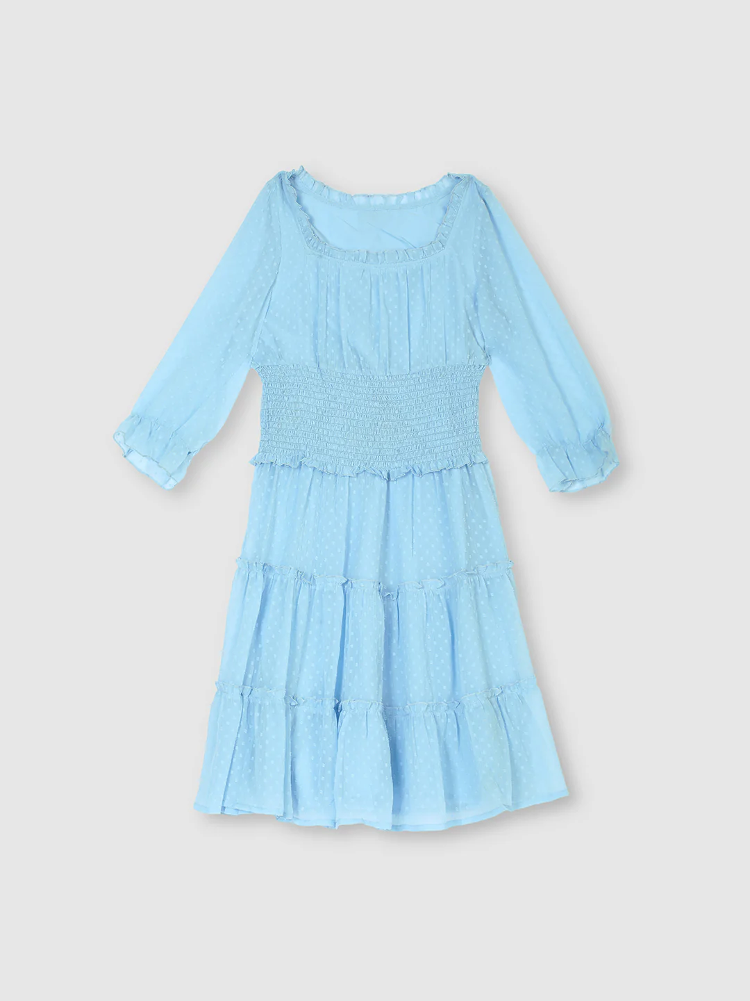 Women Blue Brunch Ready Dress - Image 7