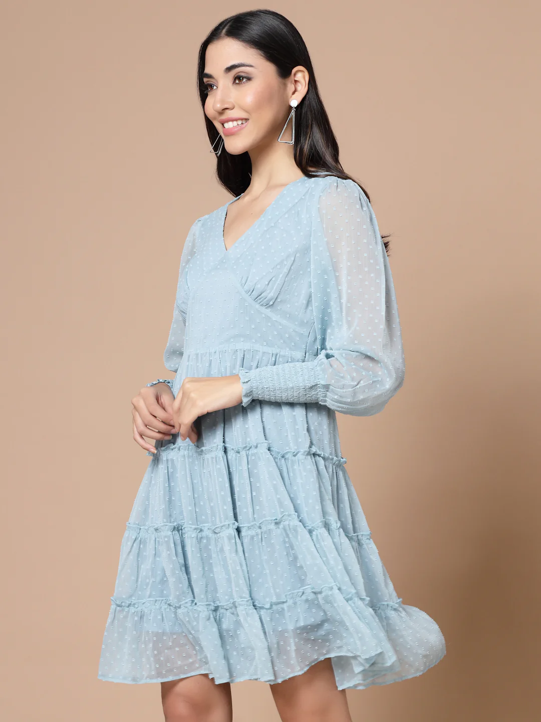 Women Body Odour Free Mini Dress - Image 6