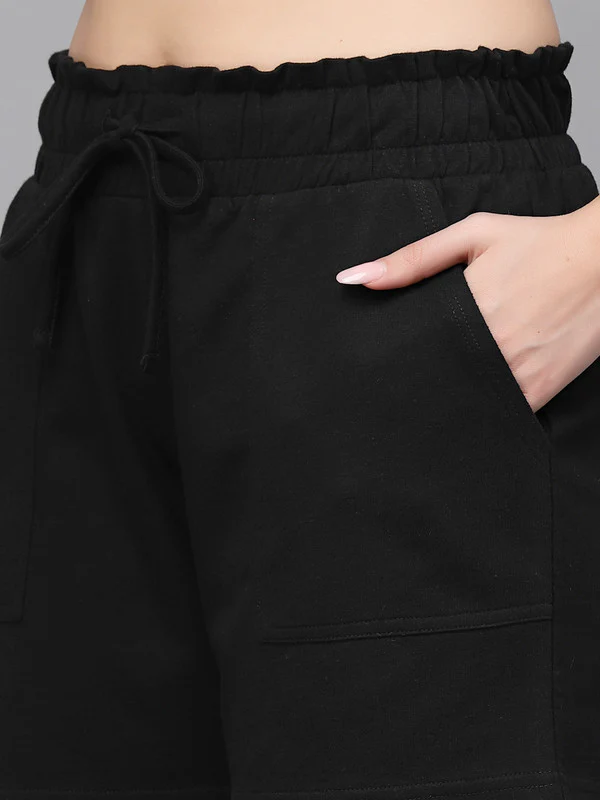 Women Black Odour Free Shorts - Image 5