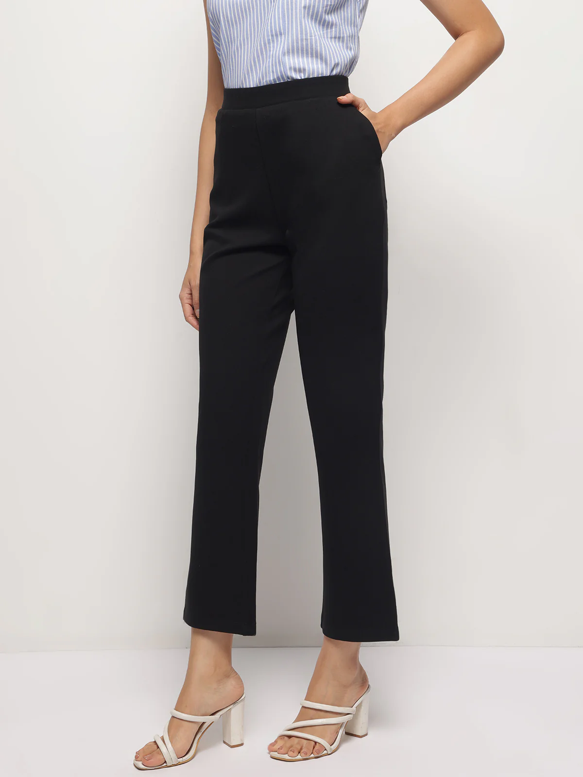 Women Bootcut High Waist Stretchable Pant - Image 3