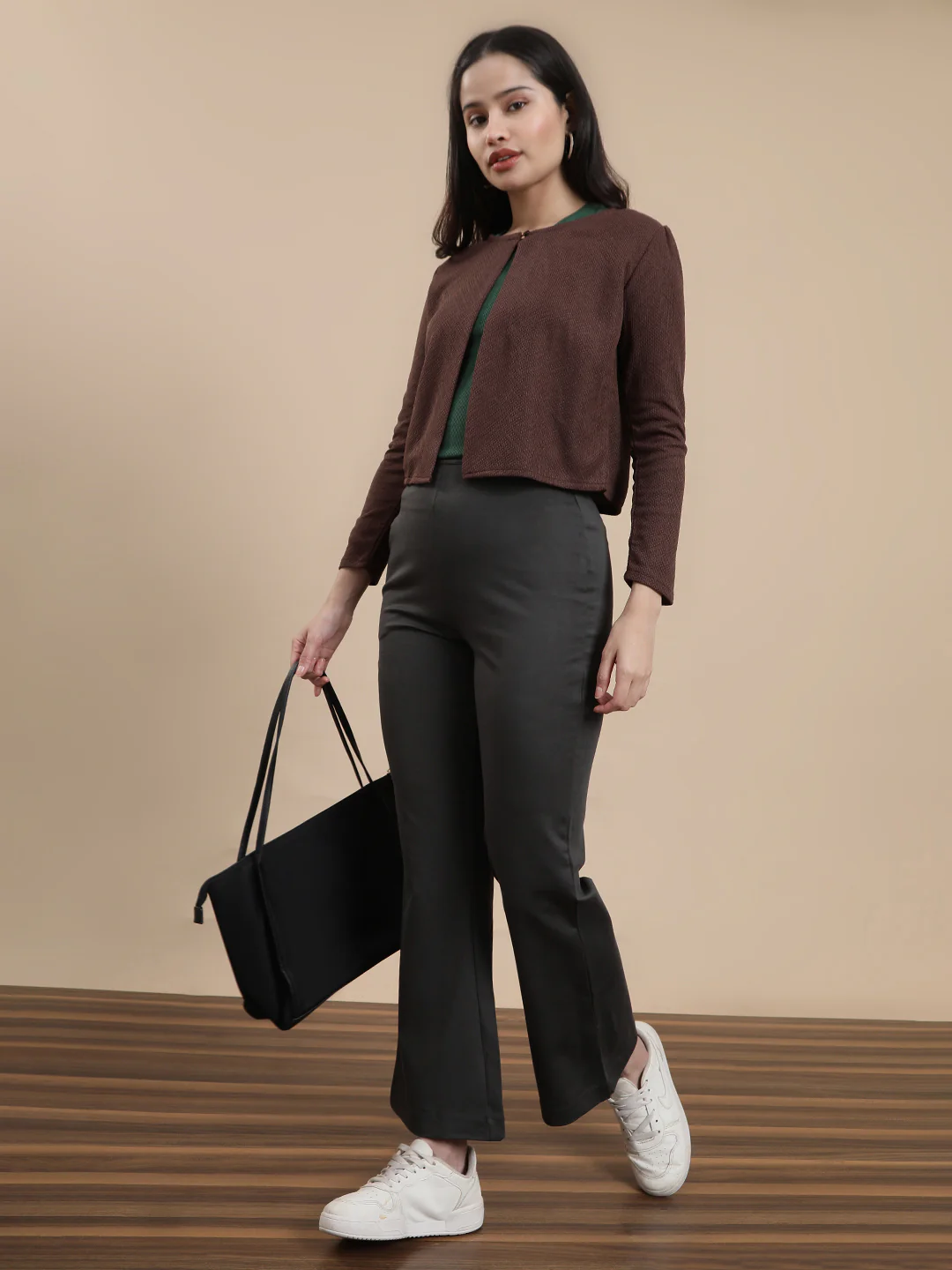 Women Brown Casual Top - Image 5