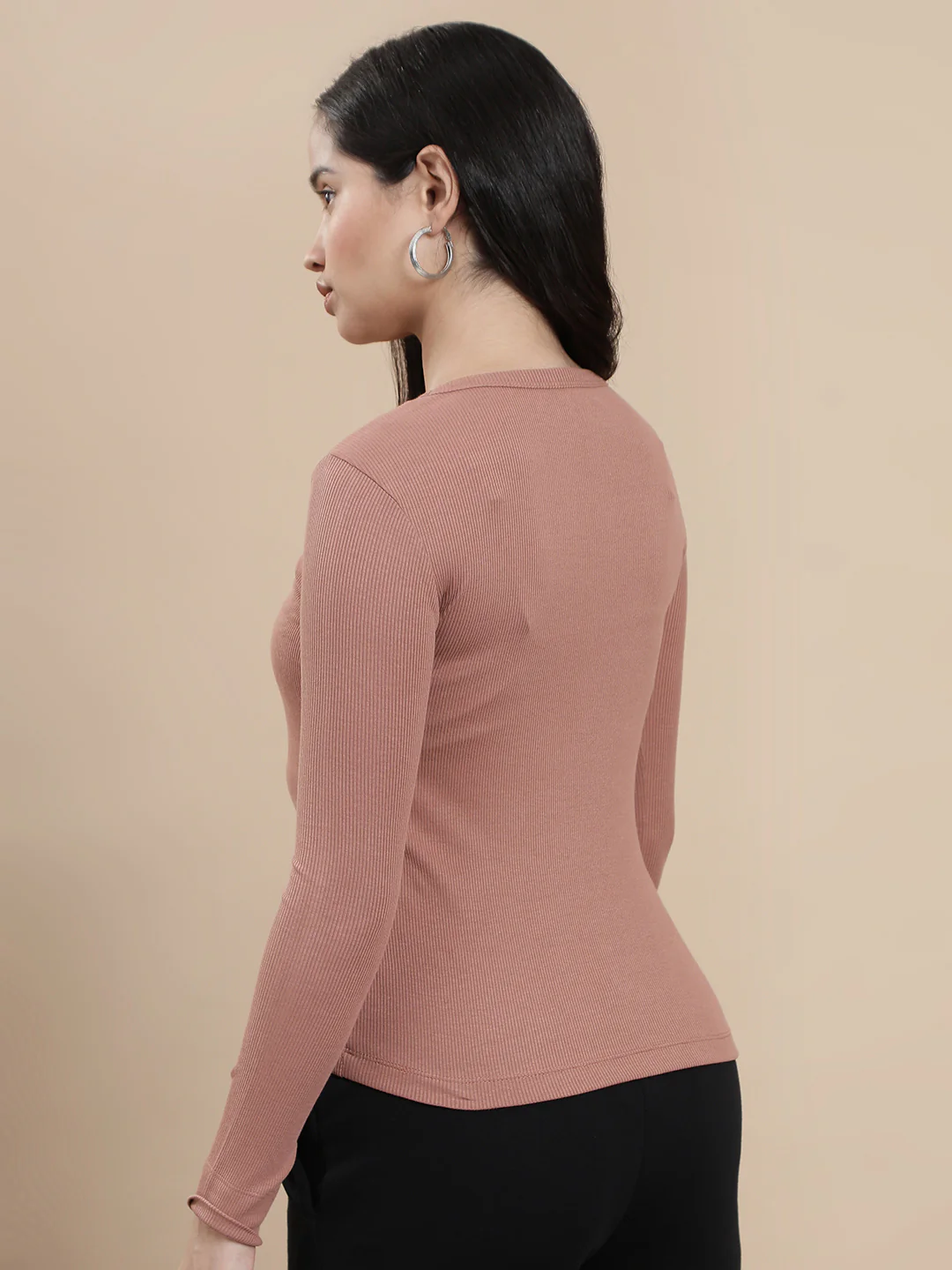Women Brown Casual Top - Image 2