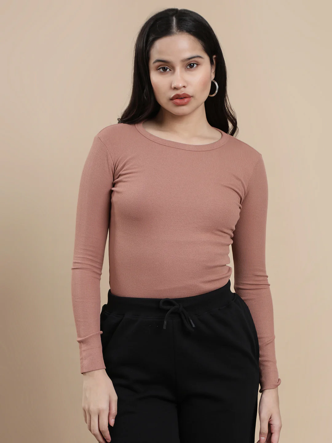 Women Brown Casual Top - Image 3