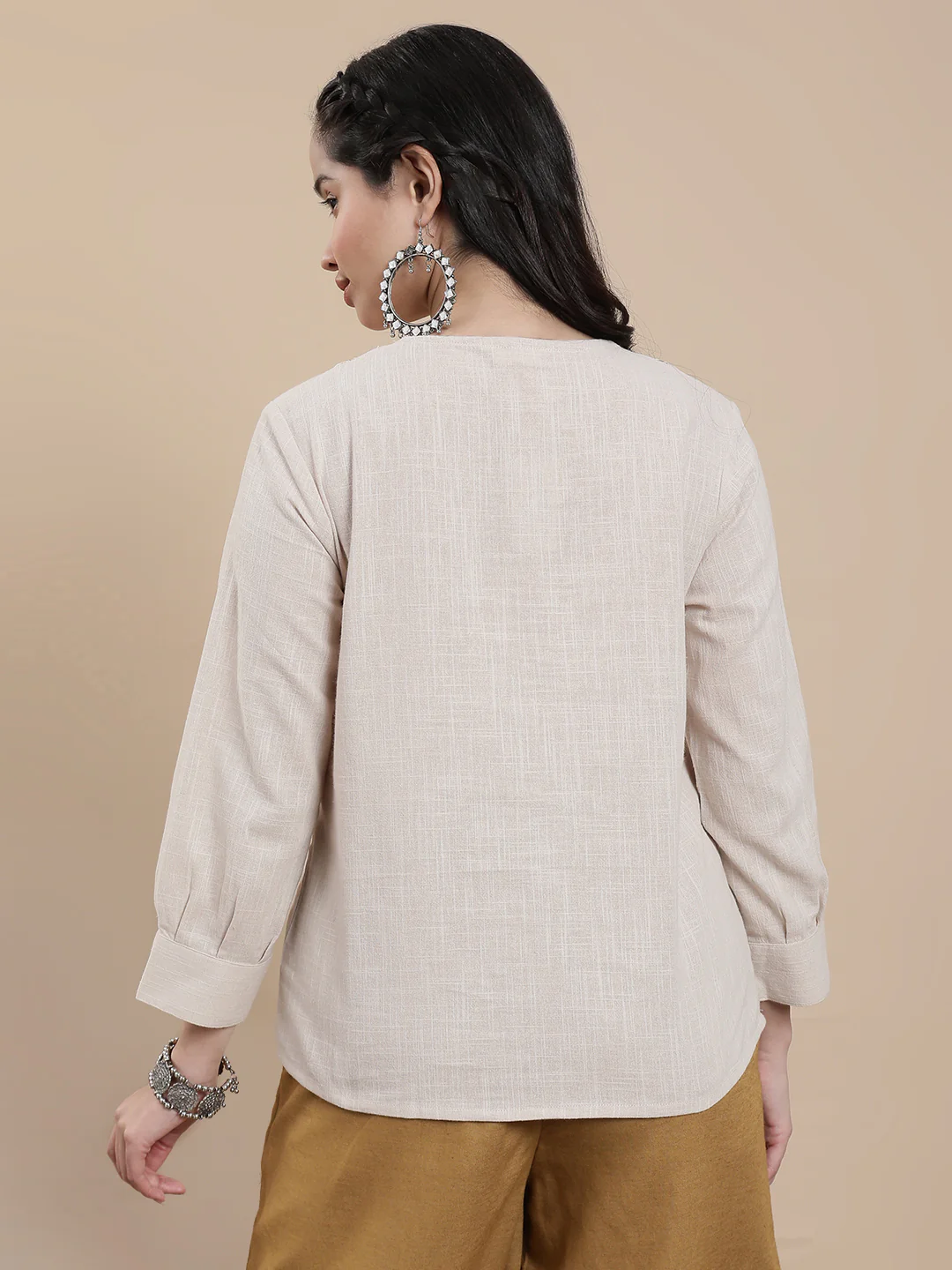 Women Brown Casual Top - Image 2