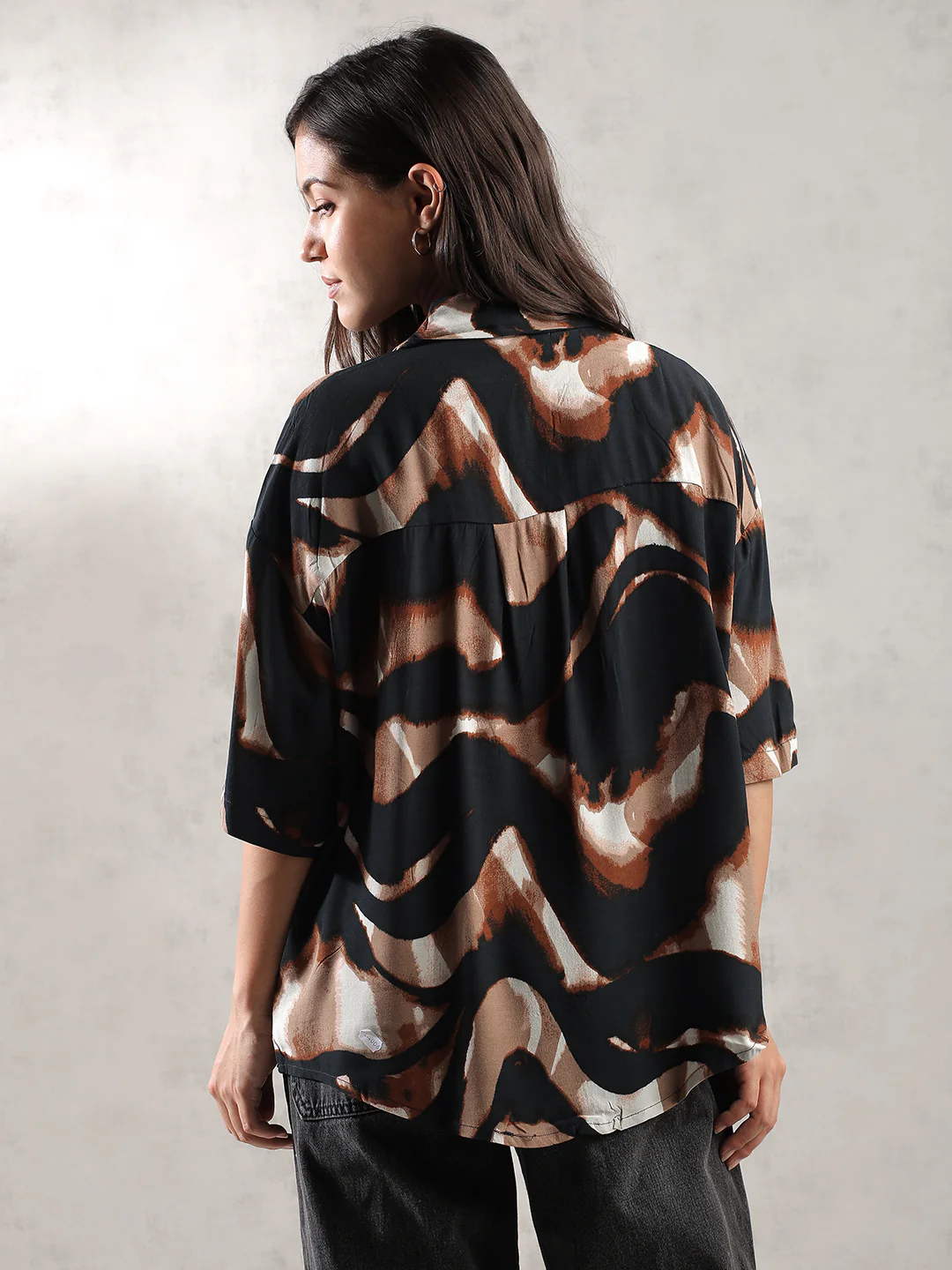 Women Brown Comfort Fit Shirt - Image 4